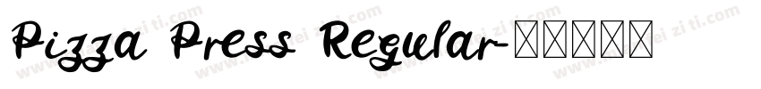 Pizza Press Regular字体转换